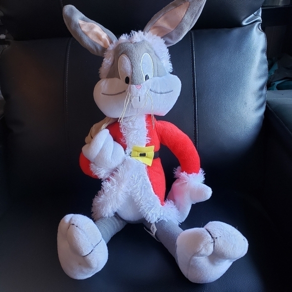 Warner Bros. Other - Warner Bros Looney Tunes Bugs Bunny Santa Claus Plush Stuffed Animal Christmas
